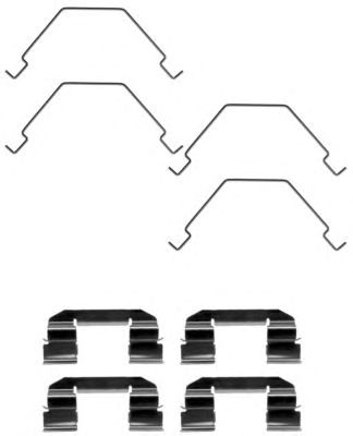 HELLA PAGID 8dz355203691 -  Комплектующие, колодки дискового тормоза